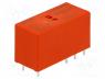 Relay  electromagnetic, DPDT, Ucoil  5VDC, 8A/250VAC, 8A/30VDC, 8A
