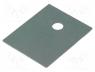 Heat transfer pad  silicone, TO247, 0.4K/W, L  21mm, W  17mm, 10kV