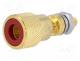 CL2160R - Terminal, loudspeaker, with 4mm transversal socket, Marker  red