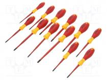 WIHA.3201K12 - Kit  screwdrivers, Pcs  12, insulated, 1kVAC