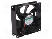  DC - Fan  DC, axial, 12VDC, 92x92x25mm, 126.75m3/h, 45.5dBA, Vapo, 24AWG