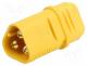 Power connector - Plug, DC supply, MT30, male, PIN  3, for cable, soldered, 15A, 500V