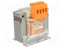 Transformer  mains, 60VA, 400VAC, 24V, Leads  terminal block, 1kg