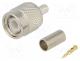 Connector RF - Plug, TNC, male, straight, 50, RG58, crimped, for cable