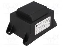 Transformer  encapsulated, 20VA, 230VAC, 12V, 12V, 833.3mA, 833.3mA