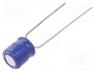   - Capacitor  electrolytic, THT, 220uF, 6.3VDC, Ø6.3x7mm, Pitch  5mm