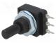 Resistor Variable - Potentiometer  shaft, single turn, 2.2k, 60mW, PCB, 6mm, plastic