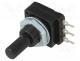 16PMI-10K - Potentiometer  shaft, single turn, 10k, 60mW, PCB, 6mm, plastic