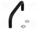 Handle, Mat  steel, black, H  43mm, Mounting  M5 screw, Ø  10mm