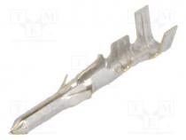 Contact, male, tinned, 24AWG÷18AWG, Standard .062", crimped