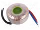 TTS100/Z230/2X115V - Transformer  toroidal, 100VA, 230VAC, 115V, 115V, 0.43A, 0.43A, IP00