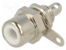 KEYS581 - Socket, RCA, female, straight, soldering, brass, nickel plated