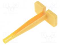 114010 - Tool  for contact removal, 12AWG, for size 12 terminals, yellow