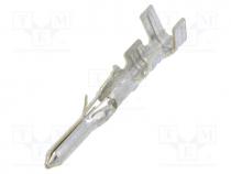 Terminal Connector - Contact, male, tinned, 24AWG÷18AWG, Standard .062", bulk, 3.68mm