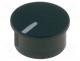 K85-BLK-L - Cap, thermoplastic, push-in, Pointer  white, black