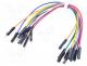 Connection cable, male-female, PIN  1, 150mm, Pcs  10