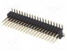IDC Connector - Pin header, pin strips, male, PIN  40, vertical, 1.27mm, SMT, 2x20