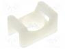 Cable ties - Cable tie holder, polyamide, natural, Tie width  5.6mm, Ht  7.2mm