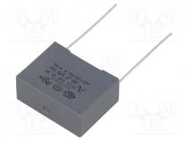   - Capacitor  polypropylene, X2, 680nF, 22.5mm, 20%, 26.5x11x20mm