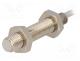 Sensor  inductive, Output conf  PNP / NC, 0....1.5mm, 10....30VDC, M8