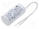 Capacitor  motors, run, 2.2uF, 475VAC, Ø28x55mm, -25....85C, 5%