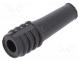 Connector BNC - Strain relief, RG174,RG179,RG187(A),RG188,RG316, black