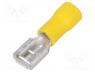 ST-005/Y - Terminal  flat, 6.3mm, 0.8mm, female, 4÷6mm2, crimped, for cable