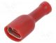  - Terminal  flat, 6.3mm, 0.8mm, female, 0.5÷1.5mm2, crimped, red