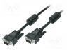 Vga cable - Cable, D-Sub 15pin HD plug,both sides, black, 15m