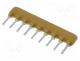 4609X-101-102LF - Resistor network  X, 1k, No.of resistors  8, THT, 0.2W, 2%, 100V