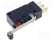 Microswitch SNAP ACTION, with lever (with roller), SPDT, Pos  2