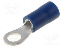 Terminal Connector - Tip  ring, M4, Ø  4.3mm, 1.5÷2.5mm2, crimped, for cable, insulated