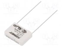 Capacitor  paper, Y1, 680pF, 500VAC, 15mm, 20%, THT, Series  P295