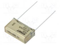 P409CE104M275AH680 - Capacitor  paper, X2, 100nF, 275VAC, 20.3mm, 20%, THT, Series  P409