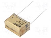 P409CP104M275AH331 - Capacitor  paper, X2, 100nF, 275VAC, 20.3mm, 20%, THT, Series  P409