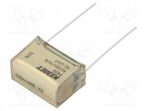 Capacitor  paper, X2, 220nF, 275VAC, 20.3mm, 20%, THT, Series  P409
