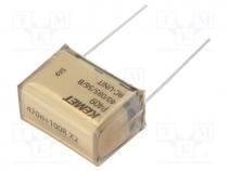 P409EL474M275AH101 - Capacitor  paper, X2, 470nF, 275VAC, 25.4mm, 20%, THT, Series  P409