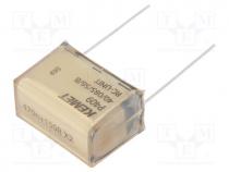 P409EL474M275AH151 - Capacitor  paper, X2, 470nF, 275VAC, 25.4mm, 20%, THT, Series  P409