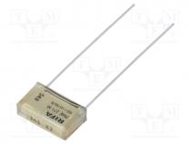 PME271M433MR30 - Capacitor  paper, X2, 3.3nF, 275VAC, 10.2mm, 20%, THT, 630VDC