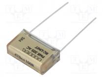 PMR205AC6470M100R3 - Capacitor  paper, X2, 470nF, 125VAC, 20.3mm, 20%, THT, 250VDC