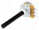 Resistor Variable - Potentiometer  shaft, single turn, 10k, 20%, 0.4W, linear, 6mm