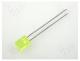 L-113YDT - LED, rectangular, 5x2mm, yellow, 2....8mcd, 110, Front  flat, 20mA