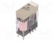 Relay  electromagnetic, DPDT, Ucoil  24VAC, 5A/250VAC, 5A/30VDC