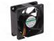 MF60251V1-G99-A - Fan  DC, axial, 12VDC, 60x60x25mm, 39.72m3/h, 27dBA, Vapo, 4500rpm