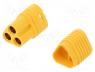 Plug, DC supply, MT60, female, PIN  3, for cable, soldered, 30A, 500V