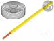  - Wire, stranded, Cu, 0.14mm2, yellow, PVC, 60V, 10m