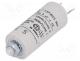 Capacitor  motors, run, 5uF, 420VAC, Ø25x70mm, -25....85C, 5%