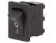  - ROCKER, SP3T, Pos  3, ON-OFF-ON, 10A/250VAC, 10A/28VDC, black, none