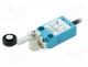 Limit switch, lever R 40mm, plastic roller Ø18mm, NO + NC, 10A