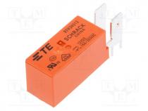 Relay  electromagnetic, SPST-NO, Ucoil  12VDC, 16A/250VAC, 16A